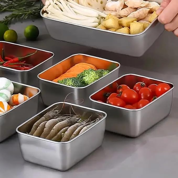 Stainless Steel Food Containers with Lids