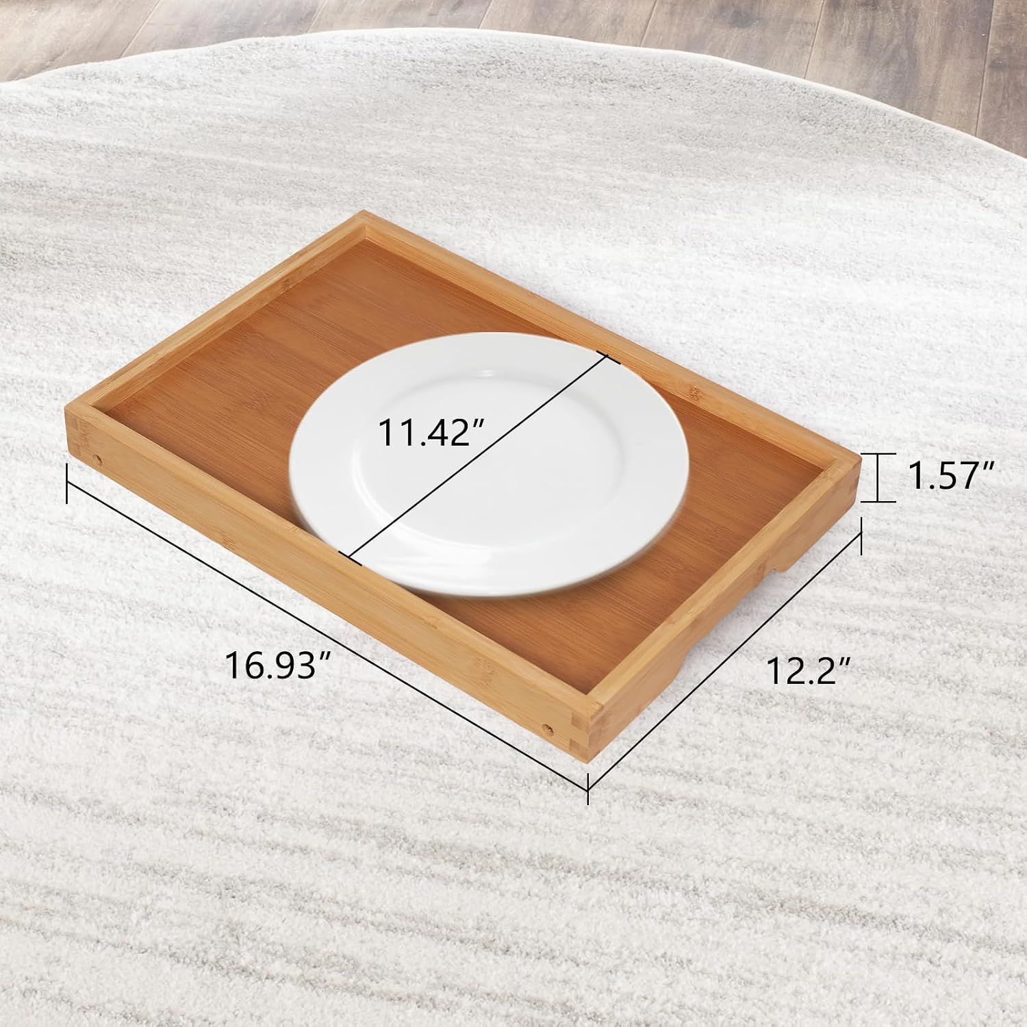 Bamboo Breakfast Serving Tray - Image 2