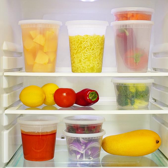 Plastic Deli Containers with Airtight Lids