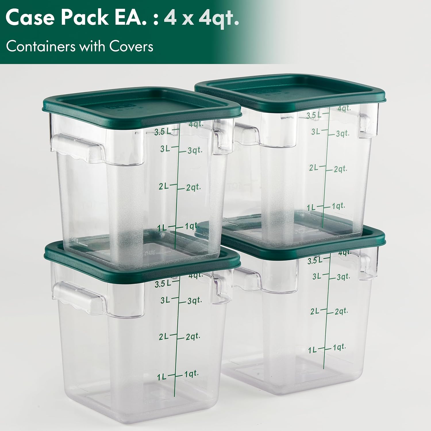 Square Commercial Food Storage Containers - Image 2
