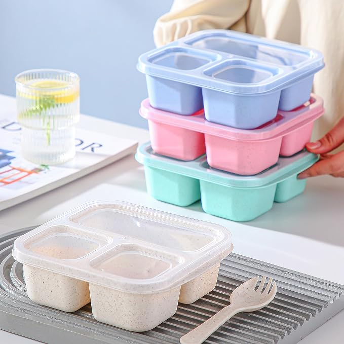 Kids' Bento Lunch Boxes with Compartments