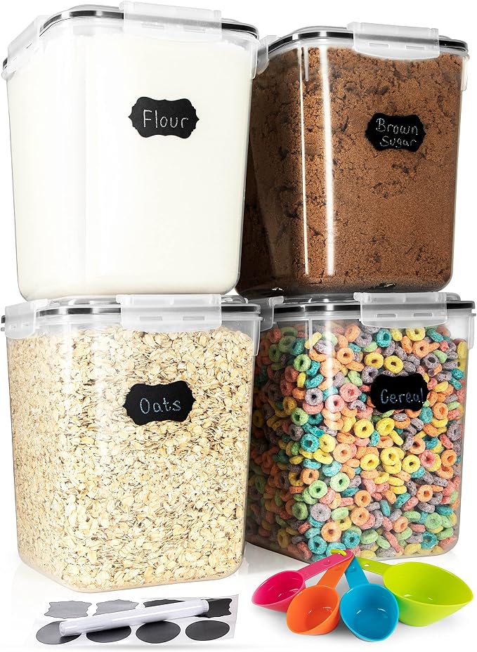 Airtight Flour and Sugar Storage Containers