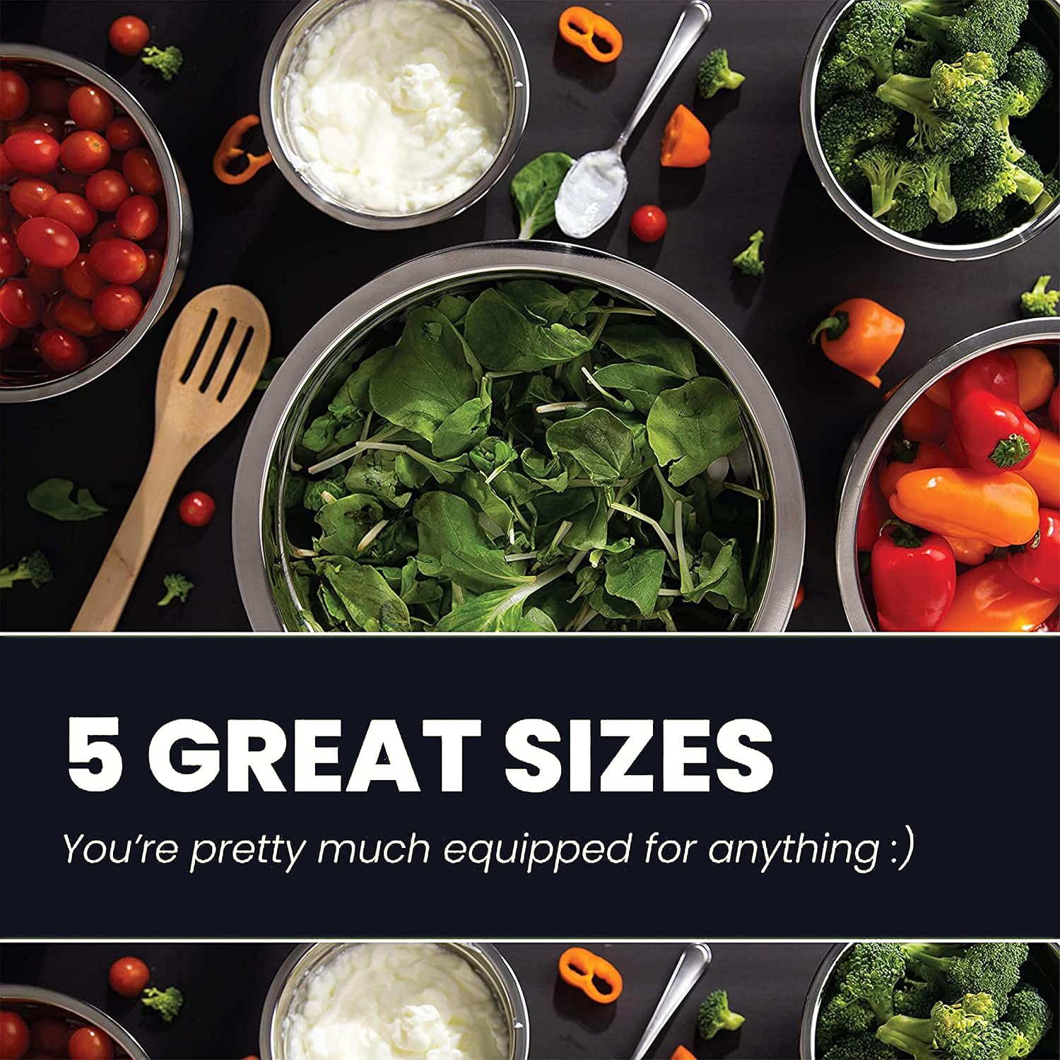 Stainless Steel Mixing Bowl Set - Image 2